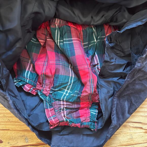 NWOT George black velvet Christmas plaid holiday dress SIZE 24M - Picture 4 of 5